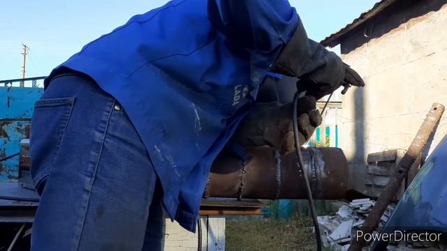 Сварка Трубы 159 мм В Поворот Электродами УОНИ 13/55 3 мм смотреть онлайн