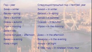 Обстоятельство Времени В Английском Языке