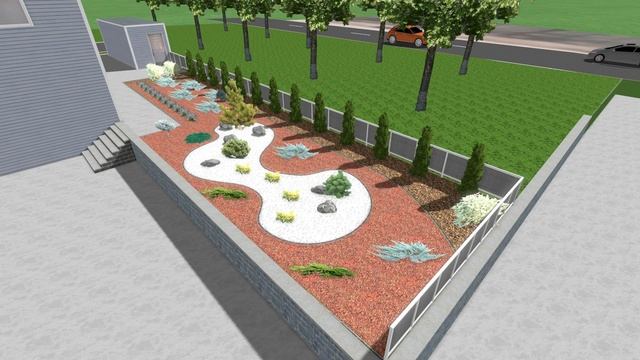 ландшафтный дизайн 107 м2 | landscape design