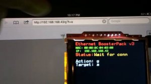 Ethernet BoosterPack v3 test