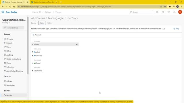 Azure DevOps Project Template Customisation | DevOps Board Customization