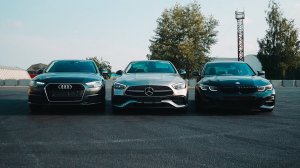 Стил vs Равшан vs Ренатко - MERCEDES - BENZ C300 vs BMW 330 G20 vs AUDI A4 B9