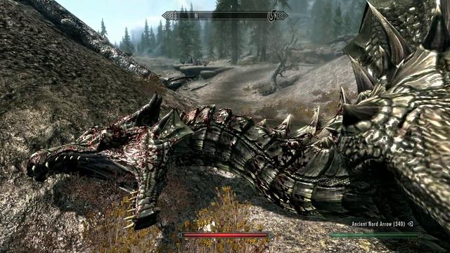 The Elder Scrolls V Skyrim: How to slay a dragon and not get it`s soul :S смотреть онлайн