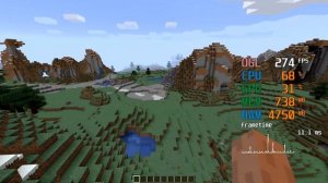 GeForce GTX 1050 ti -- Intel Core i5-3470 -- Minecraft FPS Test