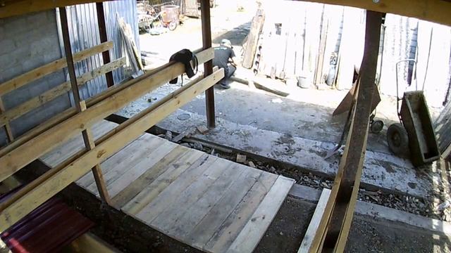 навес (летник, стойло для коров) своими руками (часть 9) смотреть онлайн