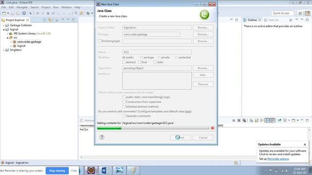 Garbage collection (collector) in Java (Hindi) | gc() methods in Java | finalize() methods | #2