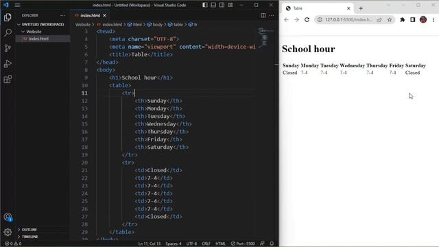 Learn HTML Tables in 5 minutes?| Code Dude