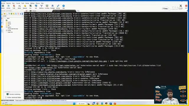 Deploying Two-Tier app Frontend (NodeJS) and Backend (Python) using self-managed K8s