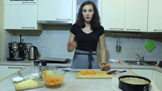 Очень вкусный тыквенный пирог-киш с сыром горгонзола!