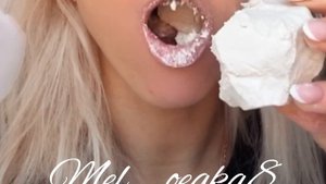 MUKBANG. Мокрый мел Зефир .