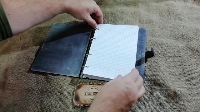 Блокнот с деревянной обложкой ручной работы. смотреть онлайн