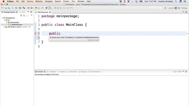 4 Run First App In Java