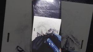 Татуировка на искусственной коже. Портрет 3rl / Tattoo portrait 3rl time lapse on a fake skin