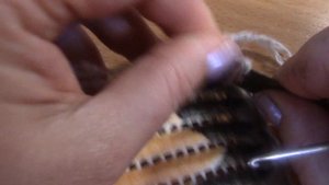 Вязание коврика на резиновой основе  Часть 3 из 6