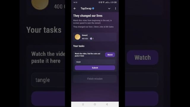 TapSwap код (They changed our lives) на 10.09.2024 #tapswap #tapswapcode #crypto
