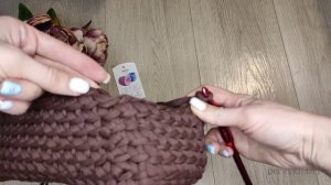 Узор крючком| Плотный узор для сумки или корзинки