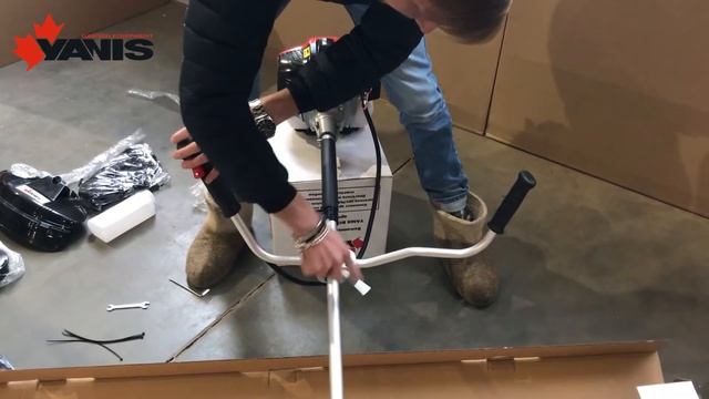 Триммер бензиновый Yanis BC42-ES. Распаковка, сборка. смотреть онлайн