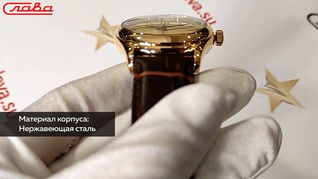 Обзор часов Слава Премьер для мужчин 1499906/300-8215. Российские наручные механические часы. смотреть онлайн