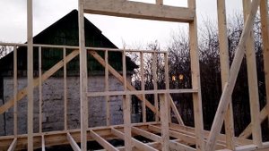 Каркасный дом 4 на 6. День 3/1