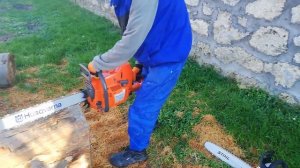 Husqvarna 395 XP Bükk fa  hosszába!