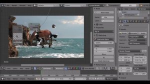 Blender Compositing VFX Tutorial : Digital Matte Painting: Copse Cove [Node Editor]