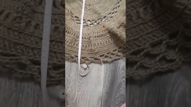 коврик из джута #джут #крючок #коврик #вяжу #мояработа #ручнойтруд