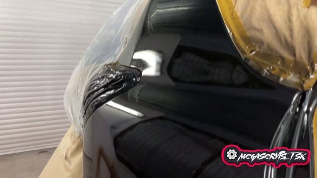 Toyota RAV4. Реставрация крыла и бамперов, окрас смотреть онлайн