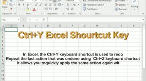 Ctrl+Y key use in excel #ExcelTips #ExcelTutorials #ExcelFormulas #ExcelDashboard #ExcelTemplates