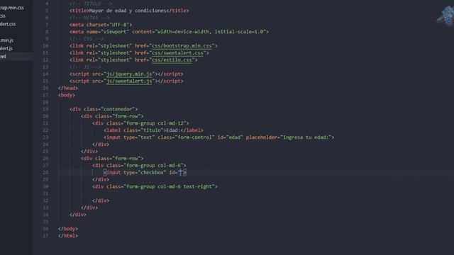 Mayor de edad con Jquery y JavaScript