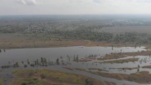 АХТУБА во время ПОЛОВОДЬЯ, город ВОЛЖСКИЙ