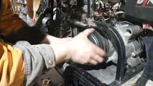Установка- снятие ремня вариатора Динго т150.