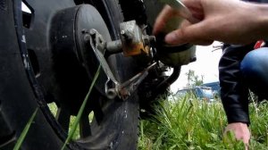 Как натянуть цепь мопеда Sprinter