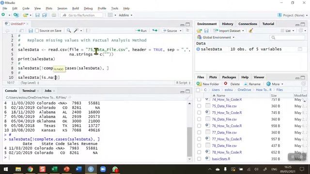 How To... Replace Missing Values with the Factual Analysis Method in R #75 смотреть онлайн