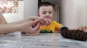 СДВГ, РАС, Аутизм. Массаж Алматинской шишкой и валиком Ляпко, Су Джок терапия.