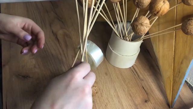 МК БУКЕТ ИЗ ОРЕХОВ СВОИМИ РУКАМИ | ФУДФЛОРИСТИКА