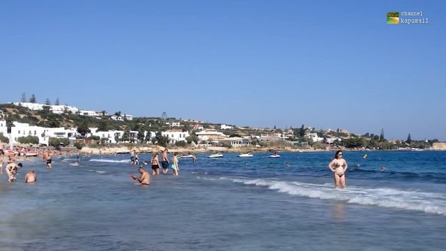 Hersonissos Beach Crete Greece September 2019 смотреть онлайн