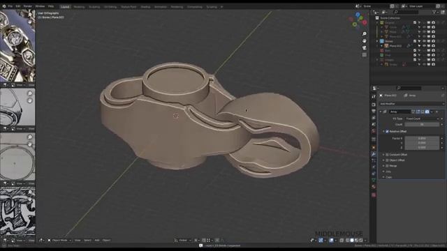 Blender3D Уроки по ювелирному делу. Урок №12 часть 1. Непростой крест. смотреть онлайн