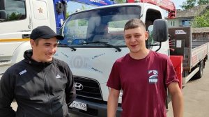 Обучение парней из Уфы на кран манипулятор июнь 2023 год