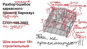 Очень жесткий разбор ошибок проекта каркасного дома в стиле барнхауз 9 на 8 метров