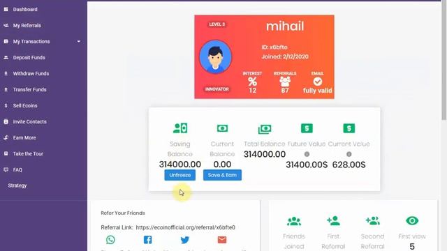 Bonus Ambasador la Ecoin cum sa faci 180000$ lunar смотреть онлайн