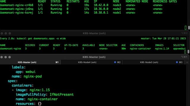 Kubernetes DaemonSet Rolling update test смотреть онлайн