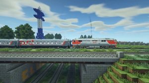 ? ? Вагон Аммендорф (купейный) в Майнкрафт Immersive Railroading от автора nordon73