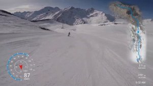 Эльбрус. Самый быстрый спуск на сноуборде с Гара-Баши до Азау / #DiadiaBob