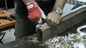 Тест ножа Додичи от Тов. Завьялова из булатной стали.