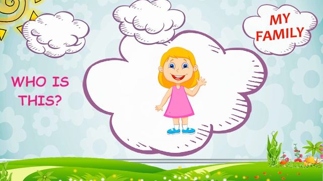 Вивчаємо англійські слова на тему "Моя сім'я". \ English for kids "My family".