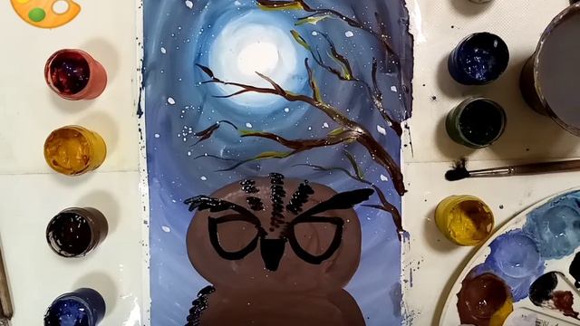 Как рисовать СОВУ