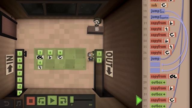 Year 28 - Three Sort - Human Resource Machine (Guide / Tutorial) смотреть онлайн
