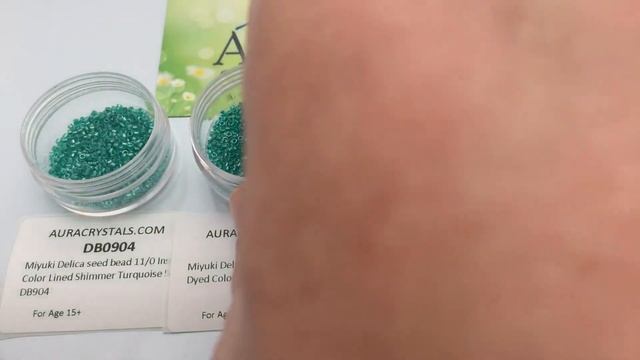 Color comparison of Miyuki Delica DB904, DB918, DB919 смотреть онлайн