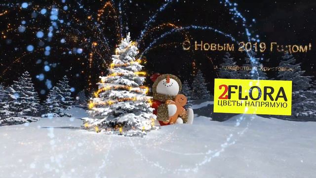 #2FLORA С Новым 2019 Годом и Рождеством! ❄🌲🎉 Пусть все самые смелые идеи воплотятся в жизнь!