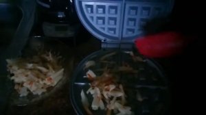 Диетические Вафли в вафельнице.Картошка жареная в вафильнице ПП вариант.